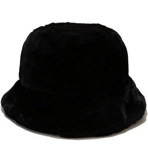 Dirholl Women's Winter Faux Fur Fuzzy Warm Bucket Hat